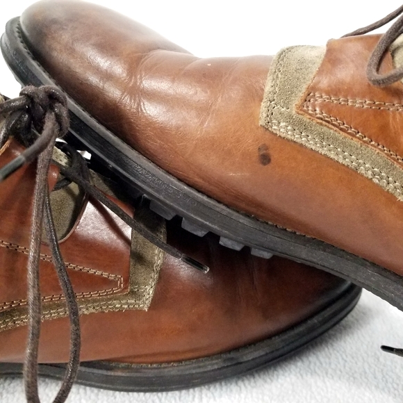 To Boot NY Adam Derrick Lace Up Boots #302304 Brown Made In Italy Size 11 - Picture 8 of 12